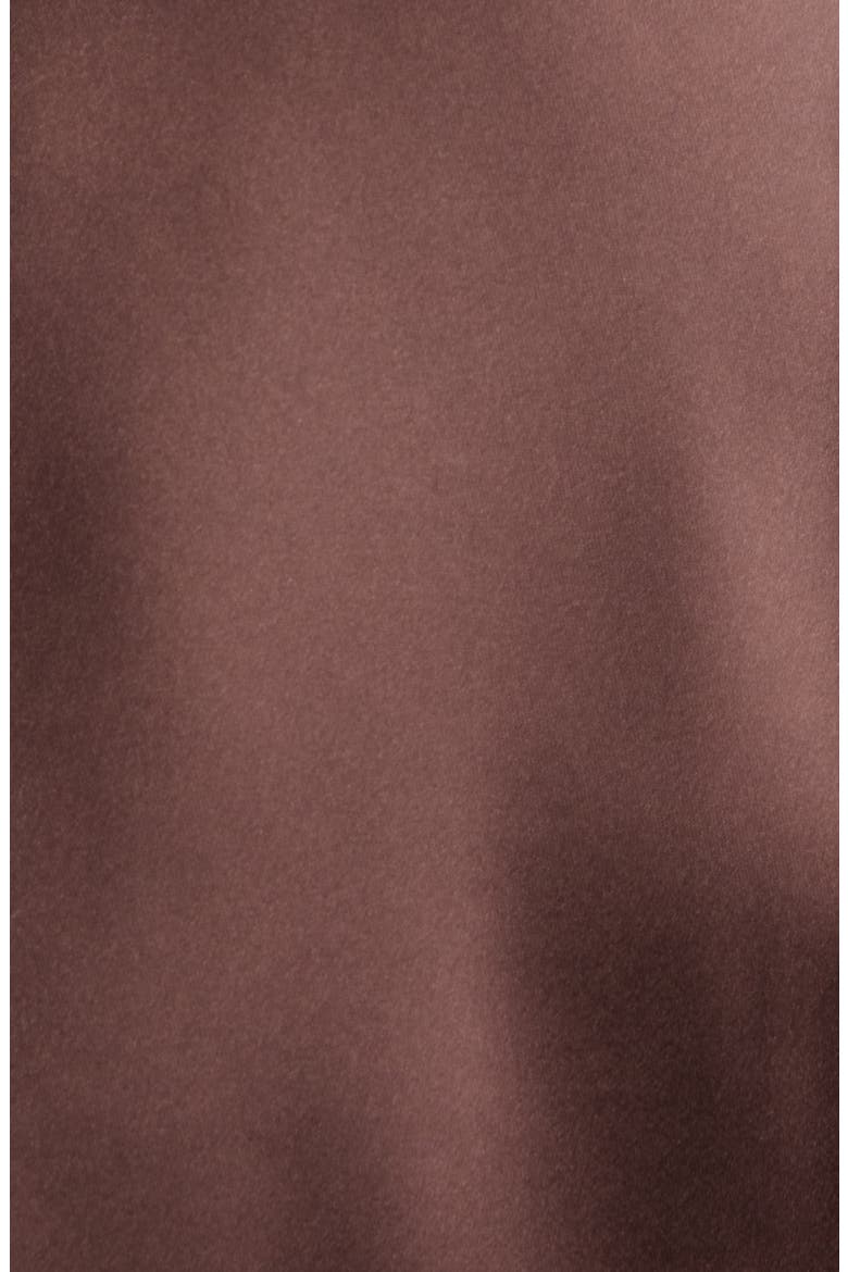 Pelagia Satin Halter Minidress, Alternate, color, BROWN