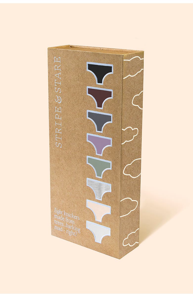 Stripe & Stare Original Knicker Eight Pack, Alternate, color, 