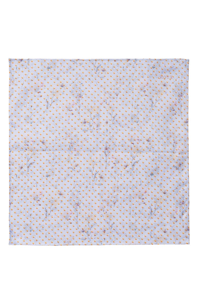 Eton Floral Silk Reversible Pocket Square, Alternate, color, 