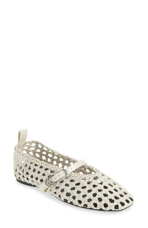 Spire Woven Mary Jane Flat (Women)