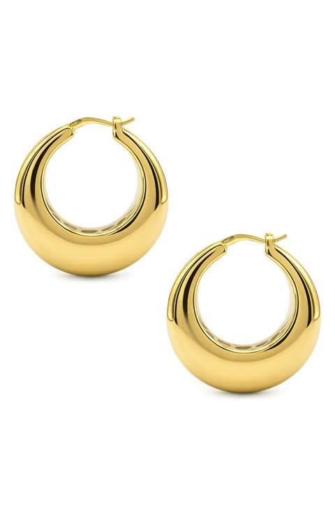Chunky Openwork Hoop Earrings