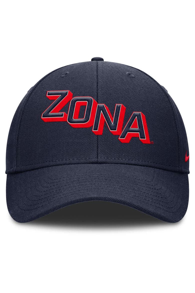 Men's Nike Navy Arizona Wildcats Slanted Primetime Rise Performance Adjustable Hat, Alternate, color, Navy