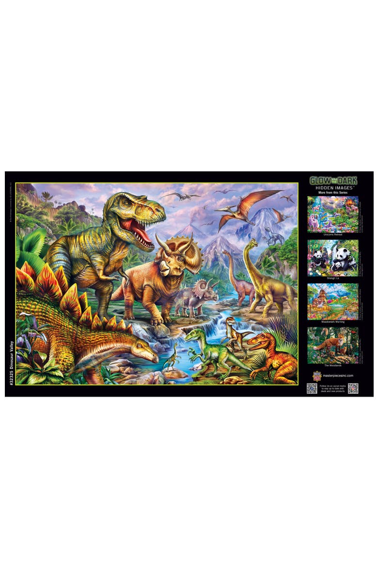 Dinosaur Valley 500 Piece Jigsaw Puzzle, Alternate, color, Multicolor