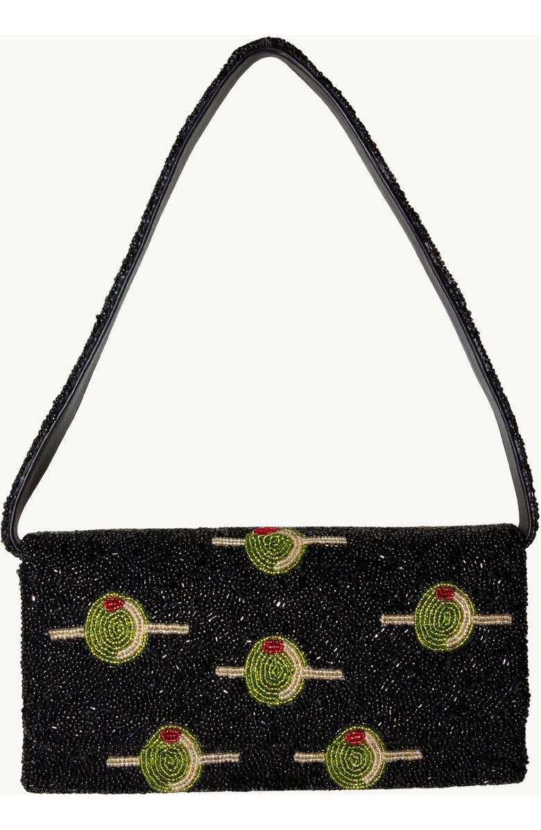 Island to East Side Olive Strap Structured Bag, Main, color, White