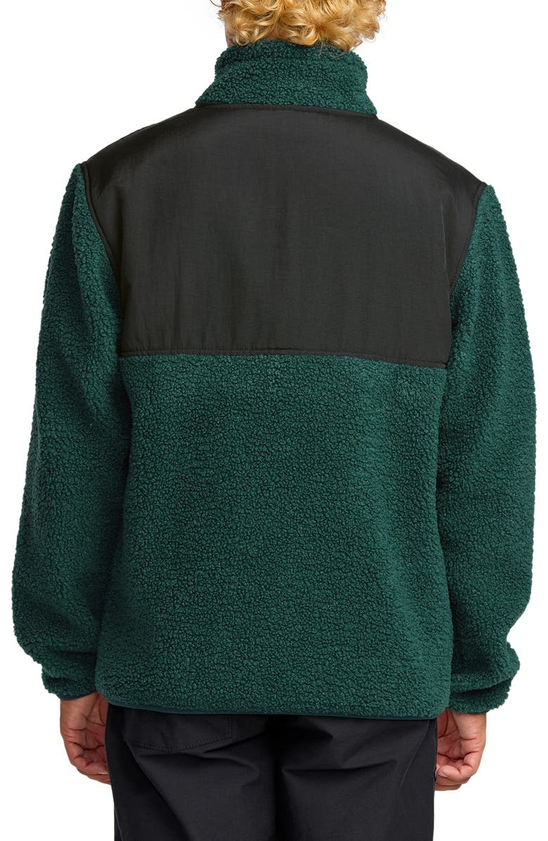 Billabong Boundary Summit Fleece Zip-Up Jacket, Alternate, color, Pine