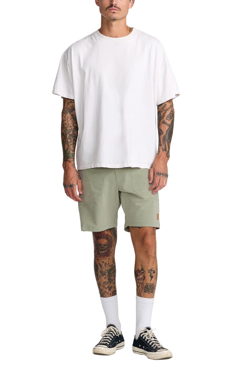 Brophy Hybrid Shorts, Alternate, color, LIGHT OLIVE