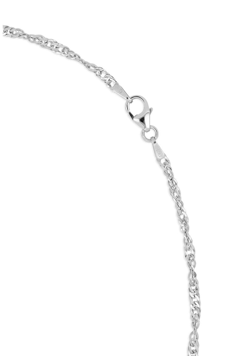 14k Gold Chain Necklace, Alternate, color, 14KW