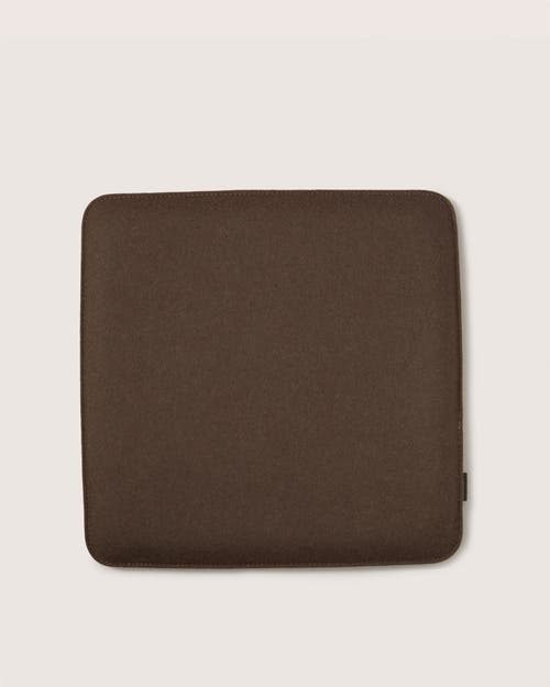 Graf & Lantz Graf Lantz Zabuton Merino Wool Square Seat Cushion In Brown