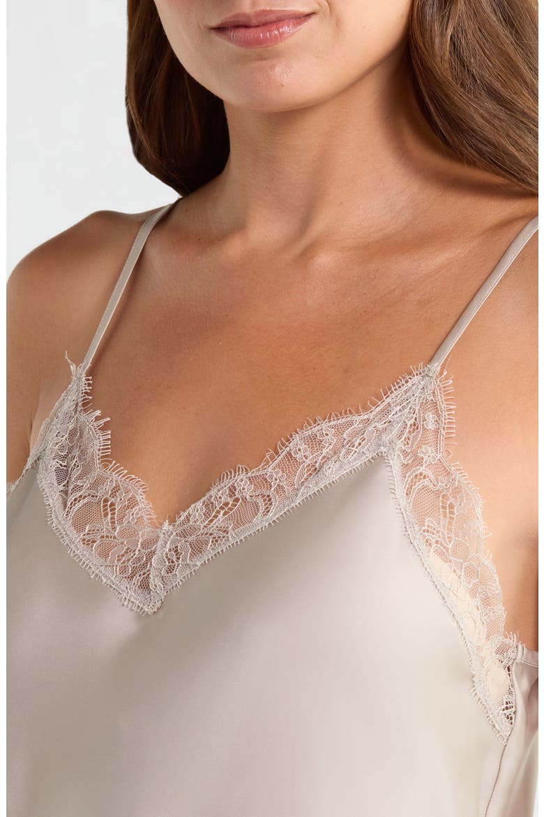 Scalloped Lace Trim Satin Slip, Alternate, color, BEIGE STRING