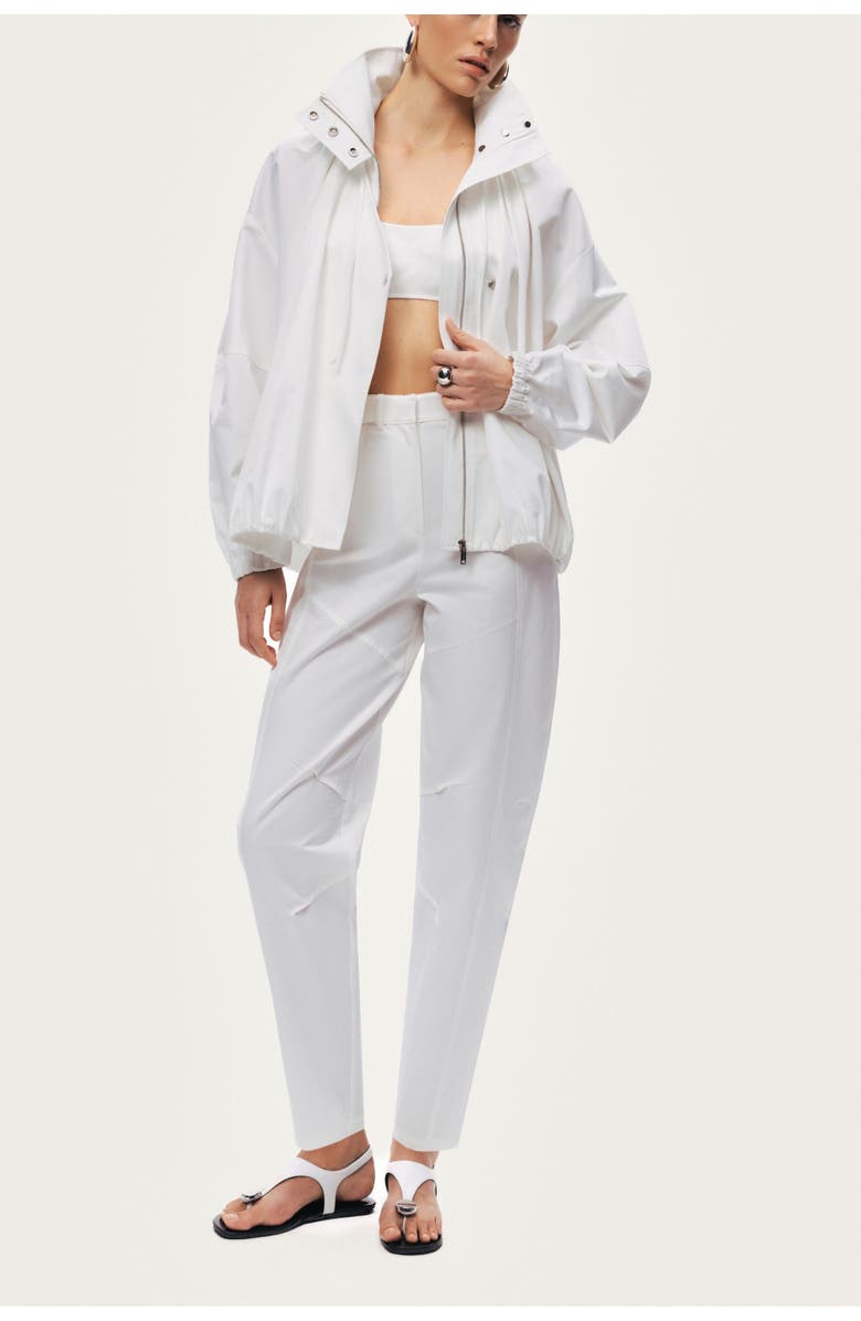 Nocturne Oversized Zip-Front Jacket, Alternate, color, White