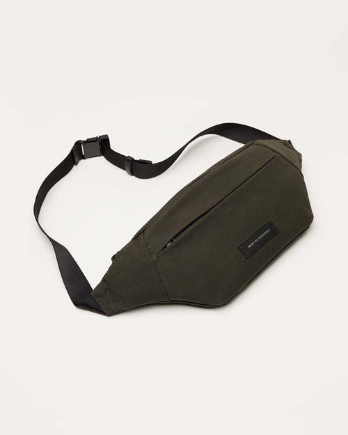 Want Les Essentiels De La Vie Want Les Essentiels Atlin Organic Cotton Canvas Belt Bag In Green