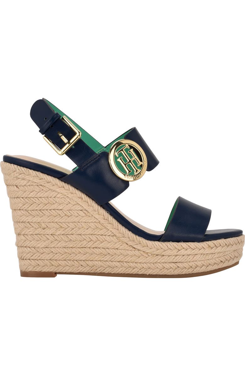 Tommy Hilfiger Kahdy Espadrille Wedge Sandal, Alternate, color, Dark Blue 400