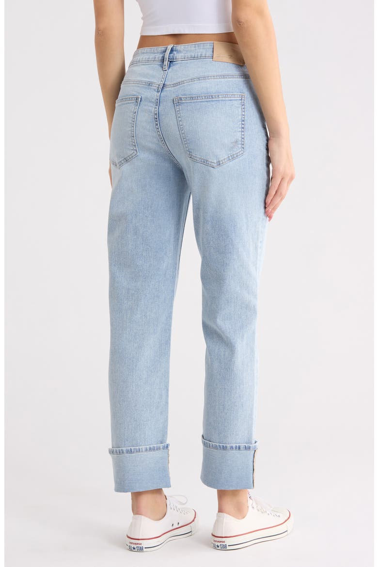 High Waist Cuffed Hem Jeans, Alternate, color, FREE SPIRIT