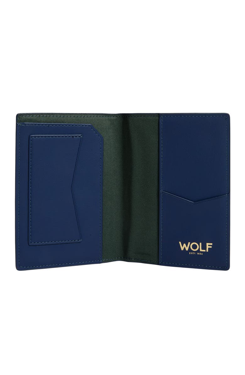 WOLF Signature Passport Sleeve, Alternate, color, Blue