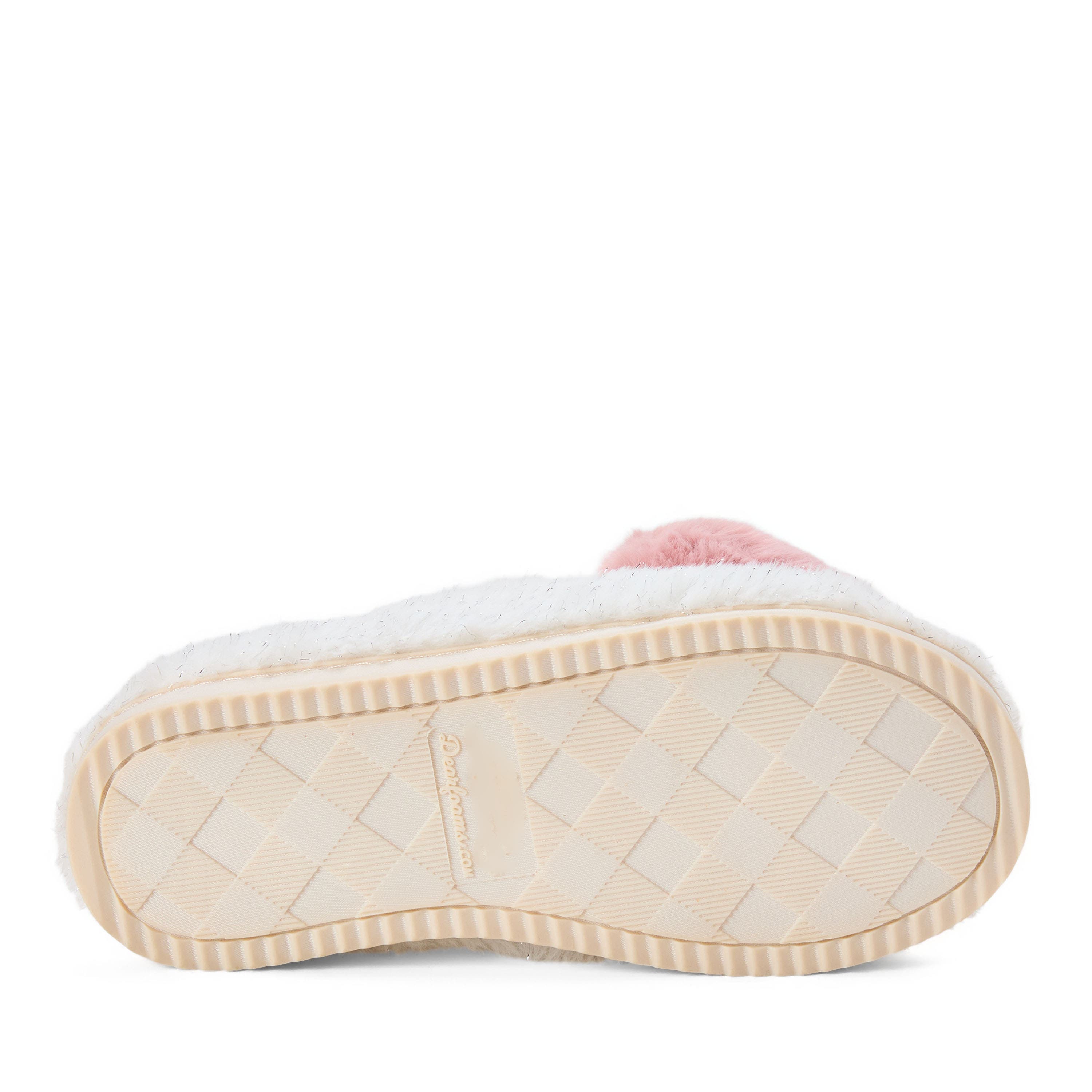 DEARFOAMS Rosie Furry Icon Clog Slipper, Alternate, color, Muslin