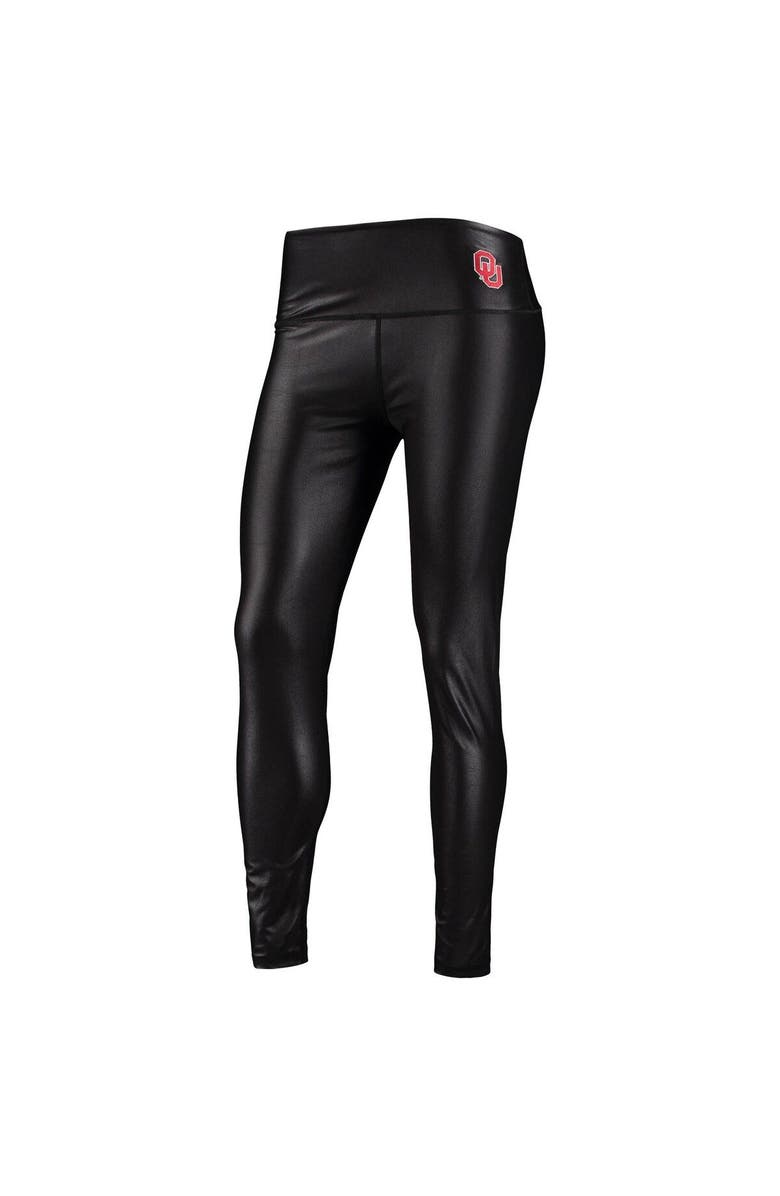ZOOZATZ Women's ZooZatz Black Oklahoma Sooners Shine Liquid Leggings, Alternate, color, Black