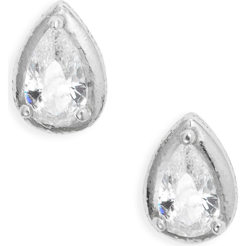 Nordstrom Cubic Zirconia Teardrop Earrings In Metallic