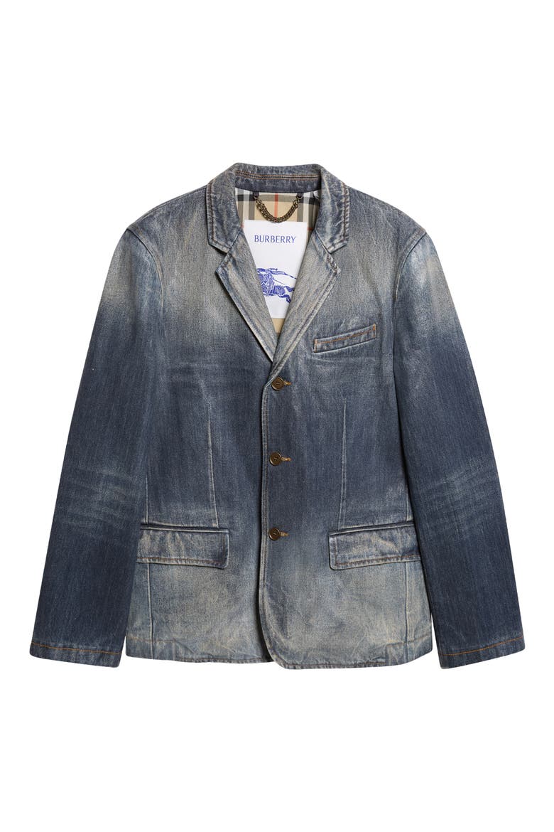Ricky Denim Sport Coat, Alternate, color, MID BLUE
