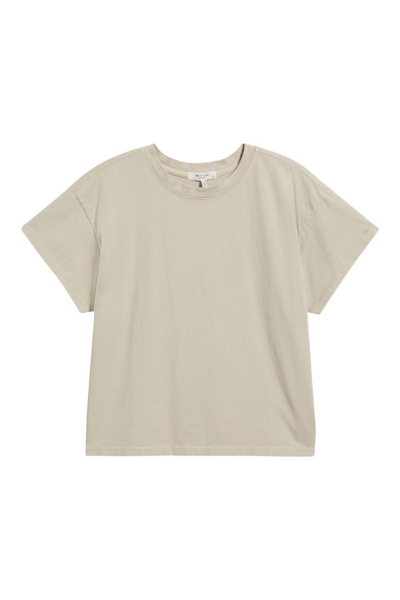 Kelly Washed Boxy Cotton T-Shirt, Alternate, color, SOFT BEIGE