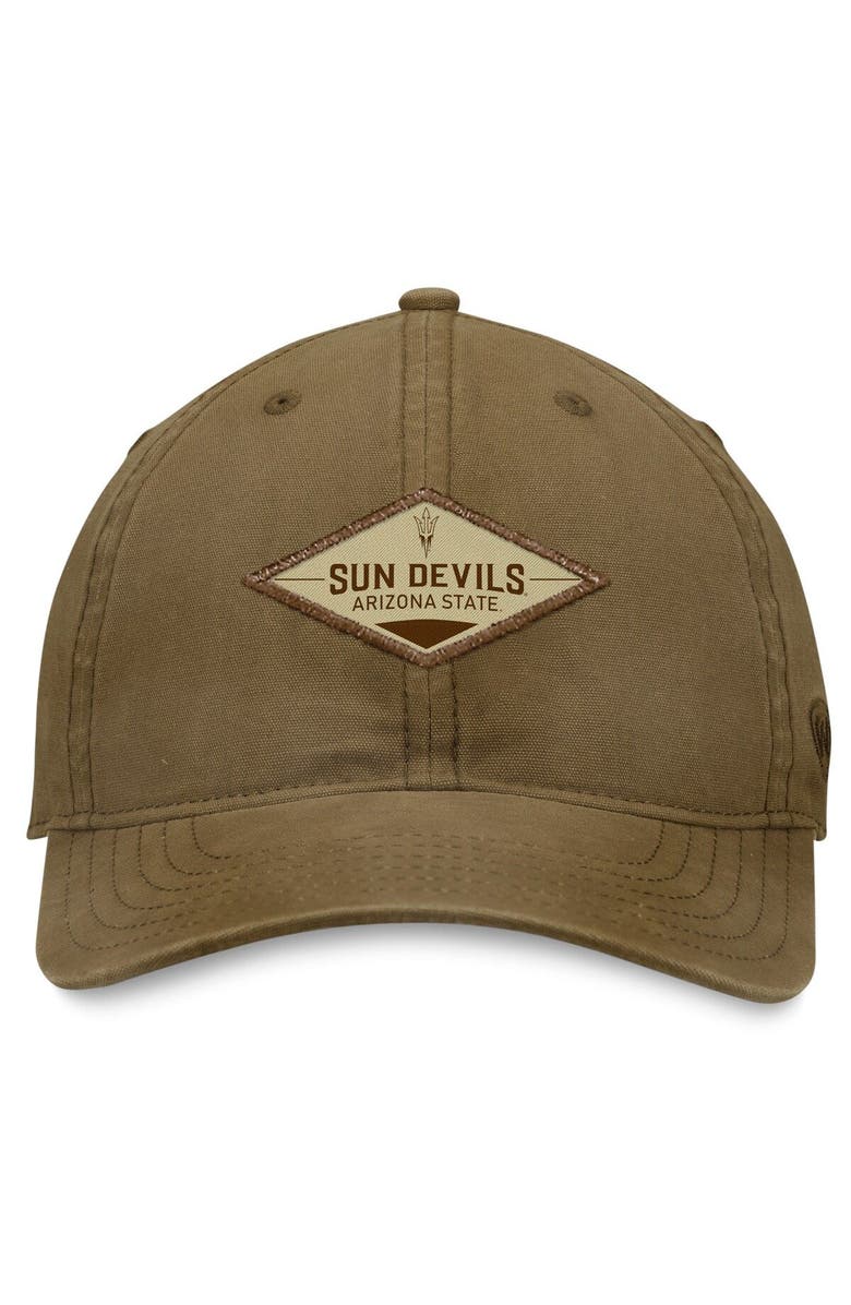 TOP OF THE WORLD Men's Top of the World Khaki Arizona State Sun Devils Adventure Adjustable Hat, Alternate, color, 