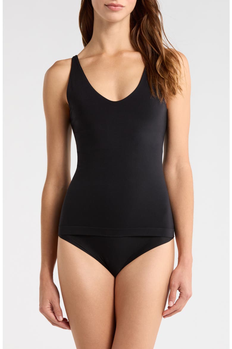 Seamless Shelf Bra Layering Tank, Main, color, BLACK