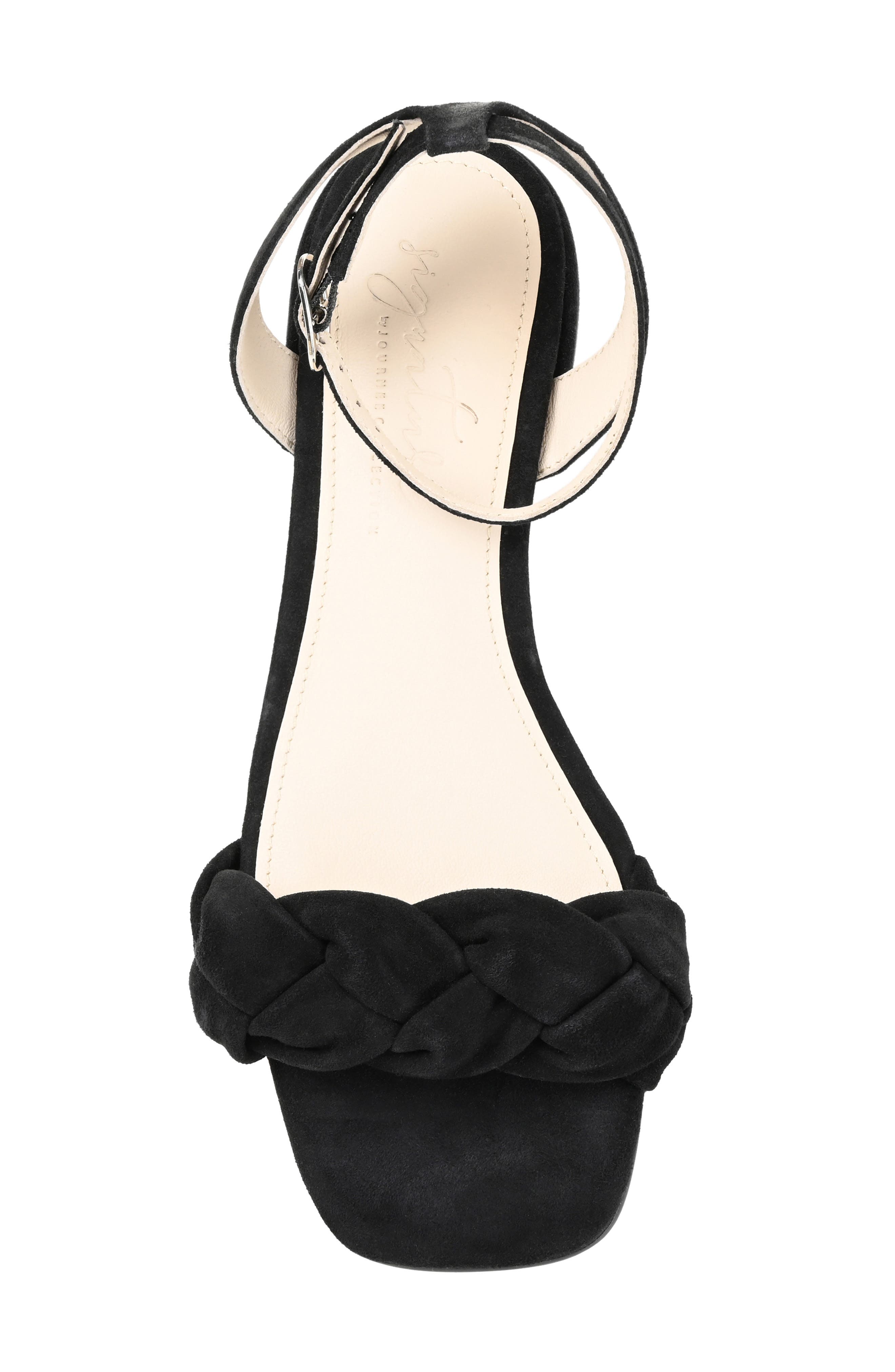Journee Signature Sellma Braided Ankle Strap Sandal, Alternate, color, 