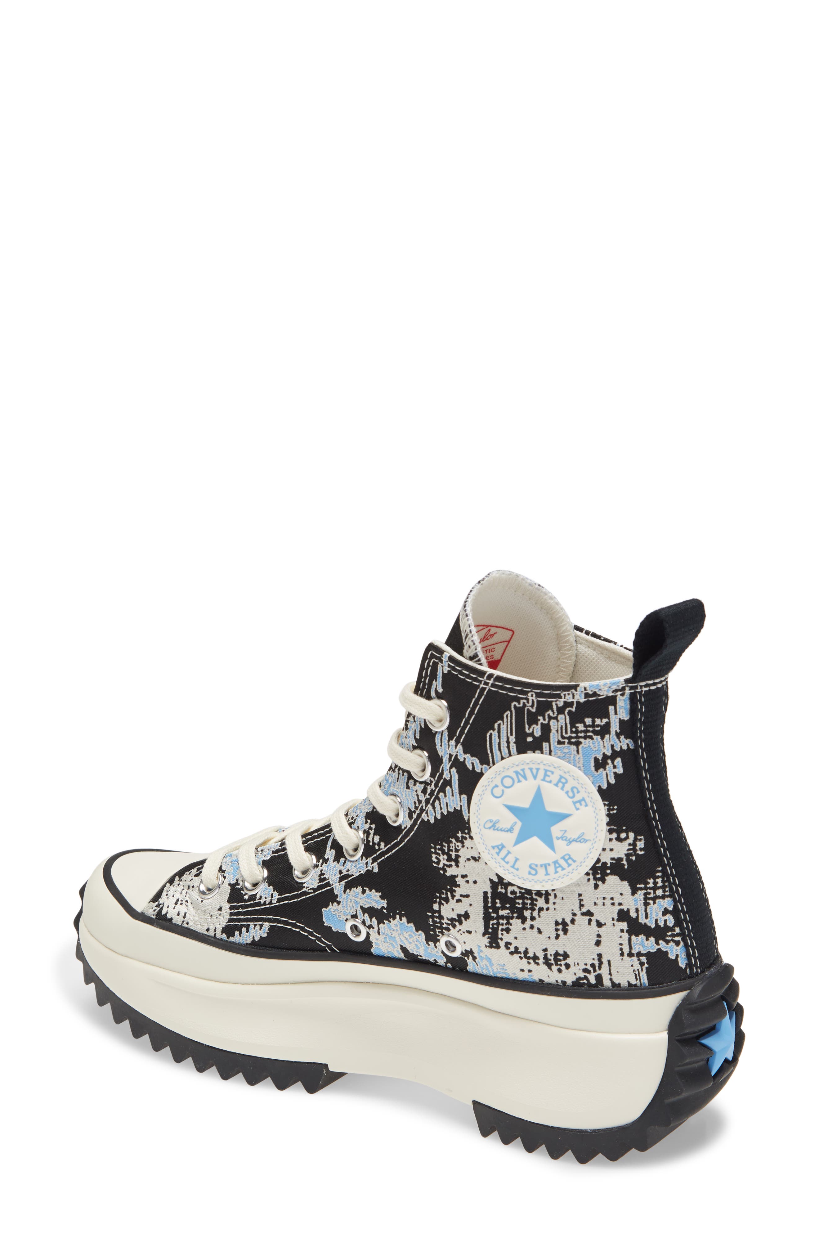 Converse Chuck Taylor<sup>®</sup> All Star<sup>®</sup> Run Star Hike Floral High Top Platform Sneaker, Alternate, color, 