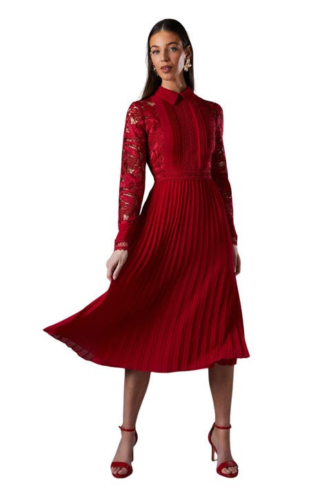 Long Sleeve Midi Shirt Dress