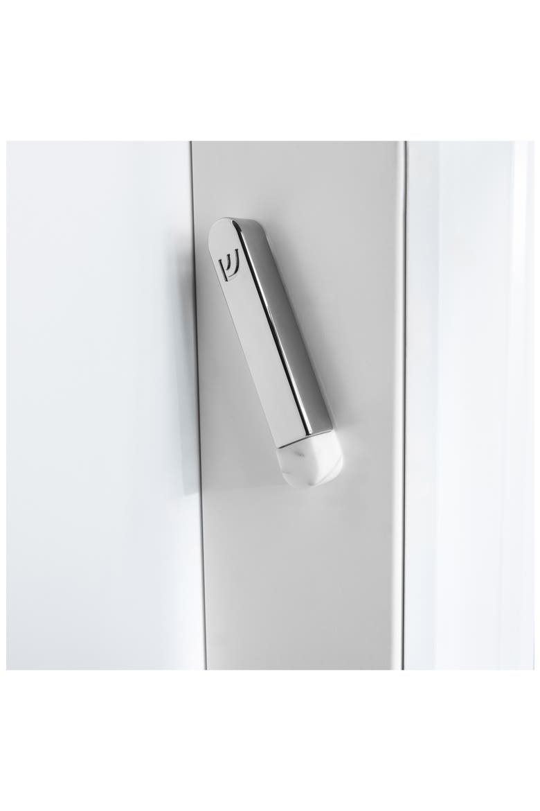 Coluna Small Marble & Stainless Steel Mezuzah, Alternate, color, WHITE AND SILVER