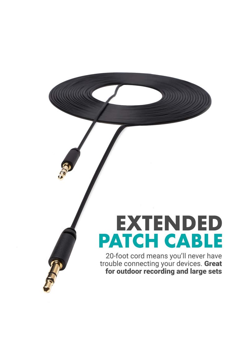 MC6 Dual 3.5mm Male Stereo TRS Cable - 20-Foot Camera Patch, Alternate, color, Black