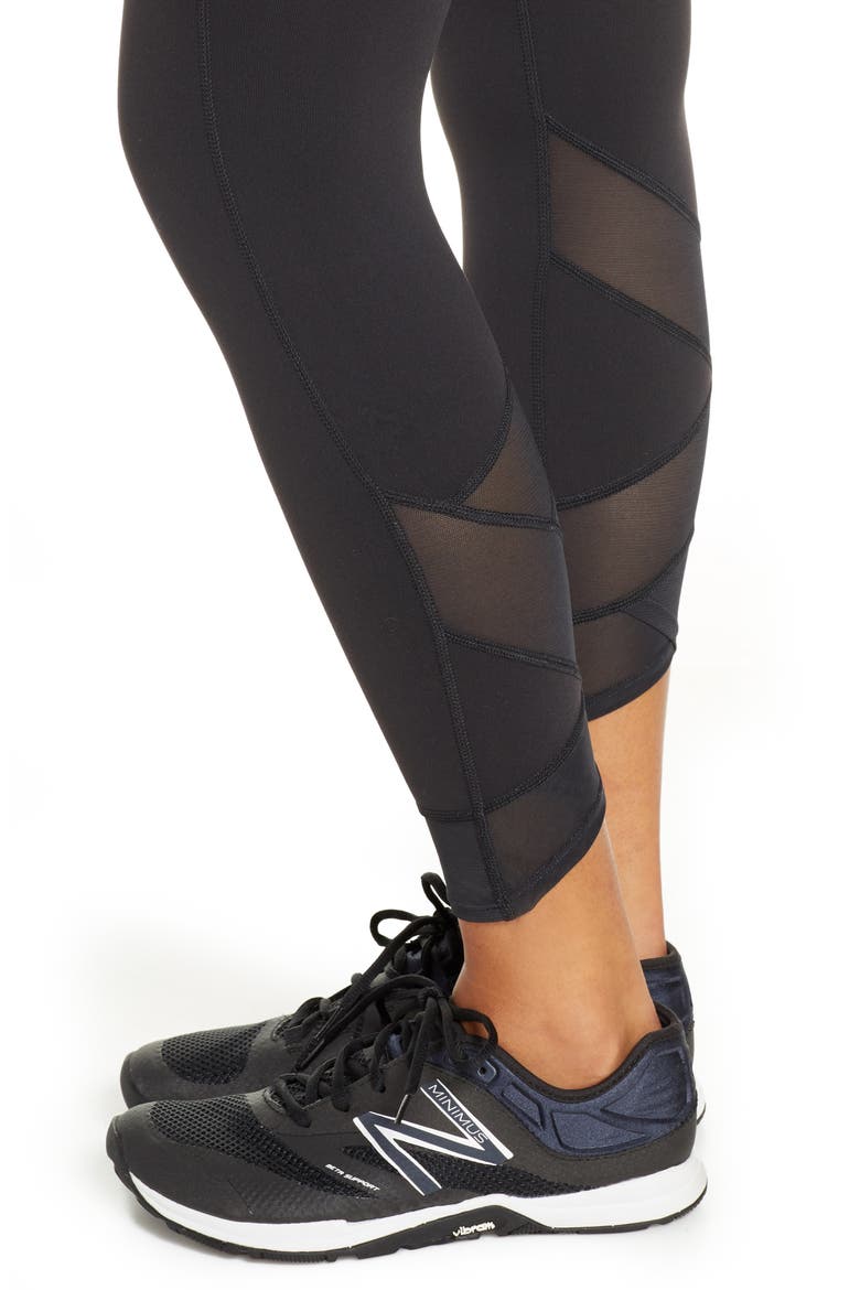 Evolve High Waist Tights, Alternate, color, BK
