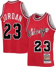 Mitchell & Ness Youth Mitchell & Ness Michael Jordan Red Chicago Bulls 1984/85 Hardwood Classics Authentic Jersey