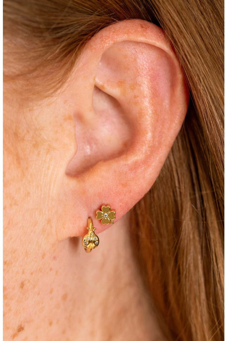 Love Luck Stud Set, Alternate, color, Gold