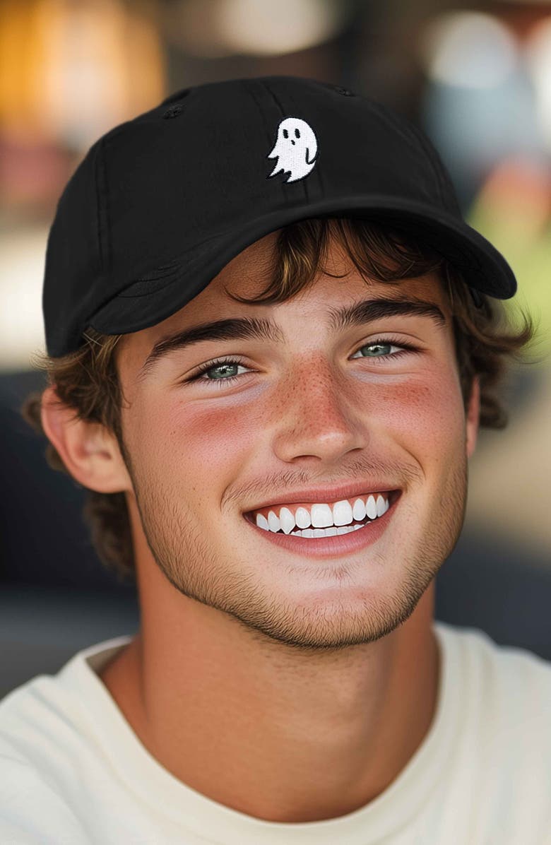 Dalix Ghost Embroidered Low Crown Cap, Alternate, color,