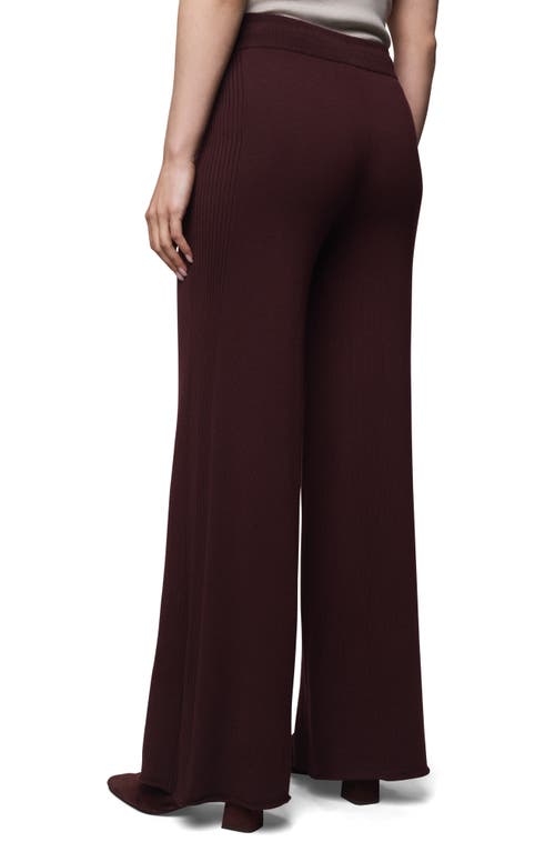 Splendid Georgie Sweater Pants In Burgundy