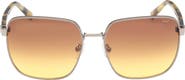 ABERCROMBIE & FITCH 58mm Gradient Square Sunglasses