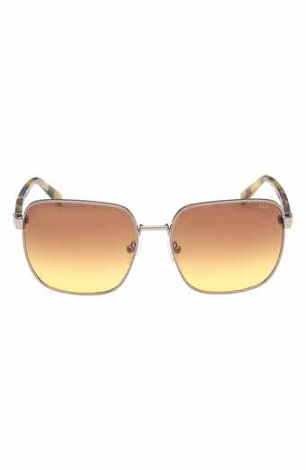 58mm Gradient Square Sunglasses