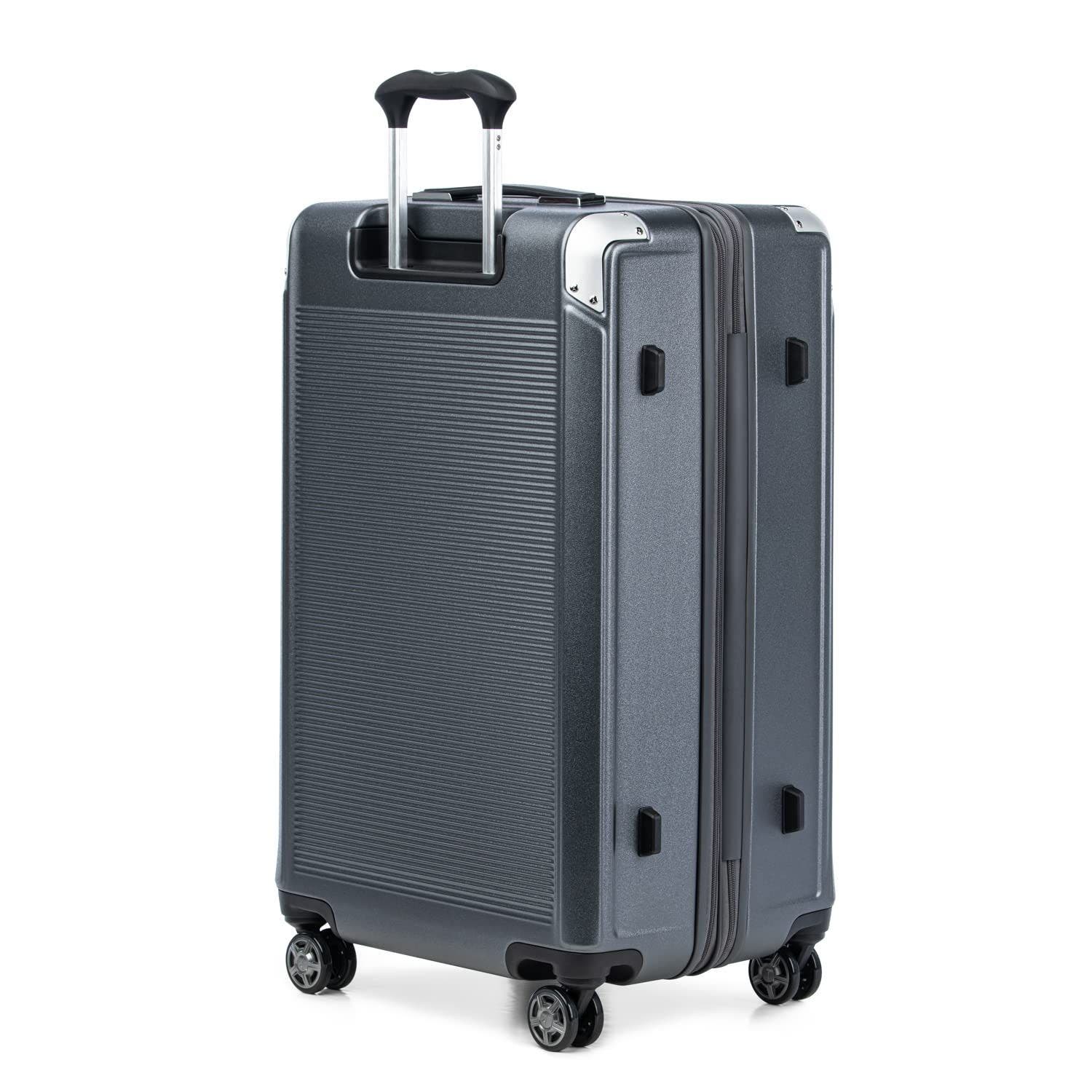 TRAVELPRO Platinum Elite Hardside Expandable Checked- Large 28-Inch Spinner Wheel Luggage, Alternate, color, Vintage Grey
