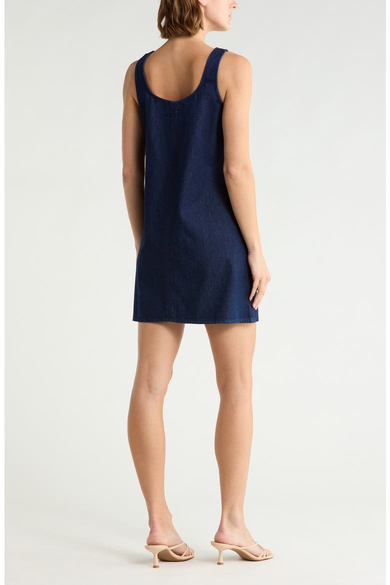 Kiki Sleeveless Denim Minidress, Alternate, color, RINSE