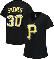 PROFILE Women's Profile Paul Skenes Black Pittsburgh Pirates Plus Size Name & Number V-Neck T-Shirt