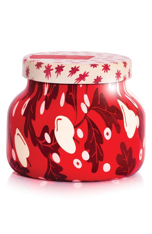 Capri Blue Apple Cider Social Holiday Pattern Play Petite Jar Candle In Red