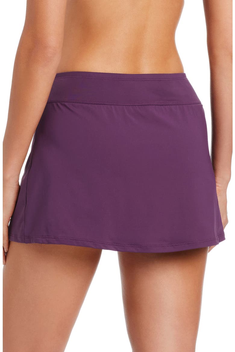 Kore High Waist Skirted Bikini Bottoms, Alternate, color, GRENACHE