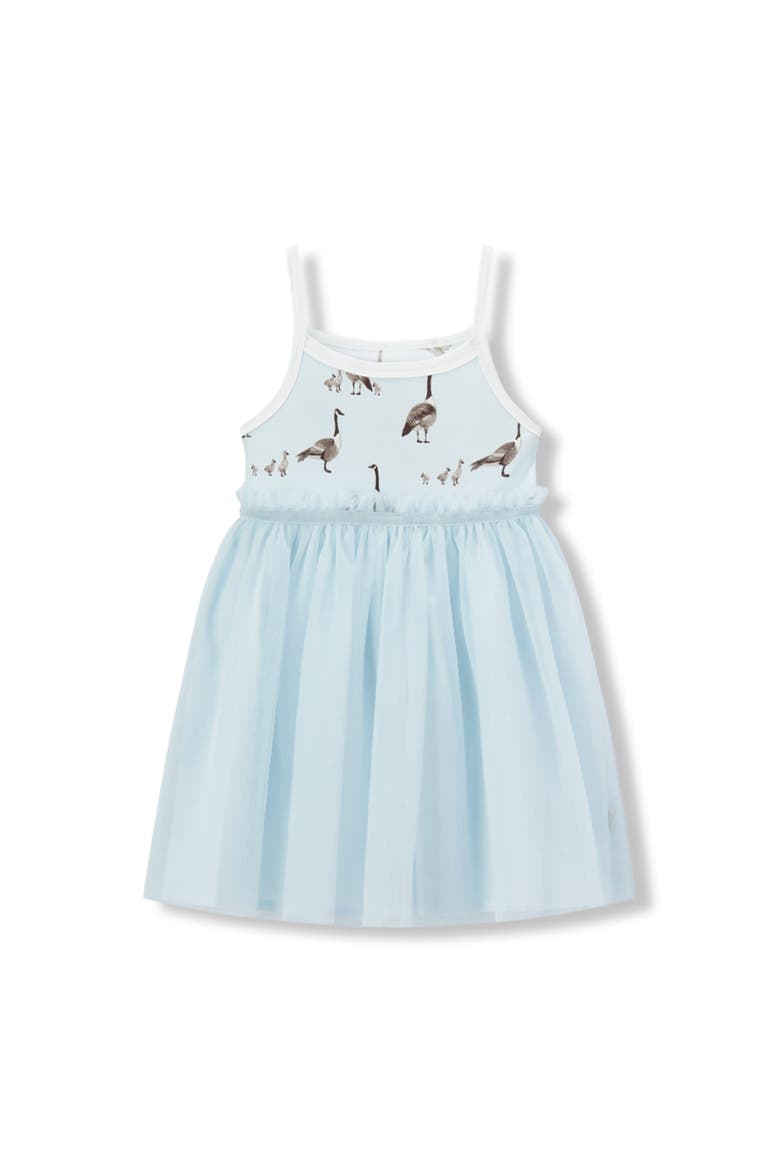 Luxe Stretch Ballet Dress, Main, color, Goose