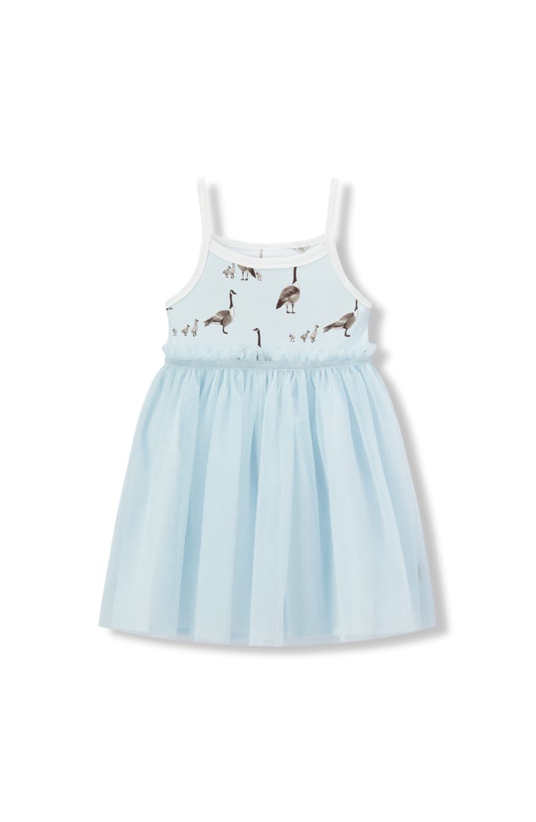 Milkbarn Luxe Stretch Ballet Dress, Main, color, Goose