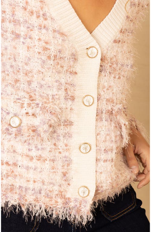 Hale Bob Amelie Boucle Cardigan In White