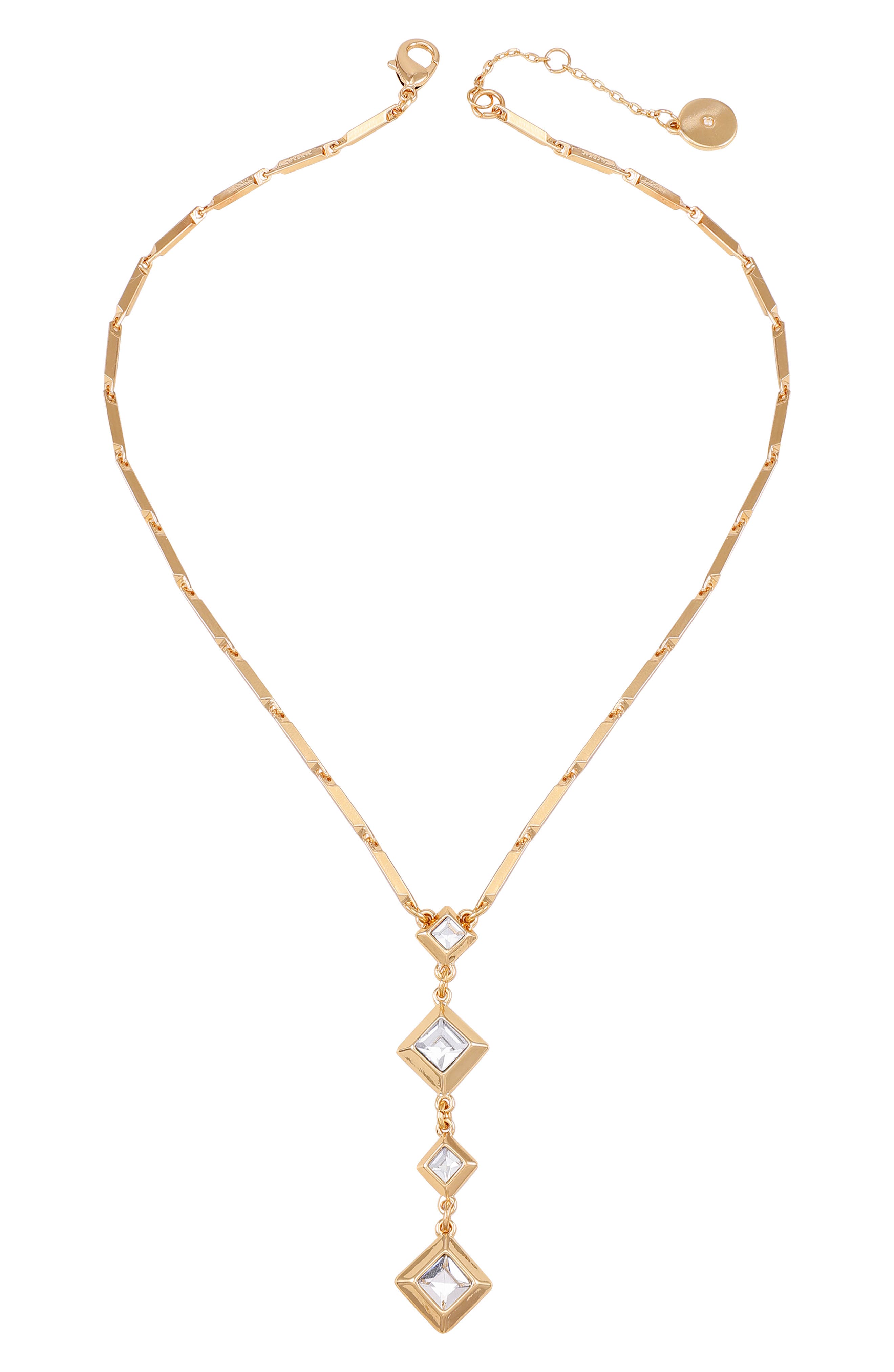Vince Camuto Geometric Crystal Pendant Necklace