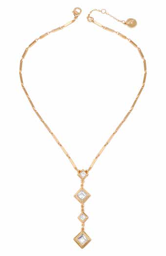 Vince Camuto Geometric Crystal Pendant Necklace