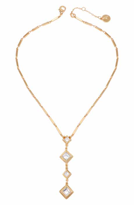 Vince Camuto Geometric Crystal Pendant Necklace