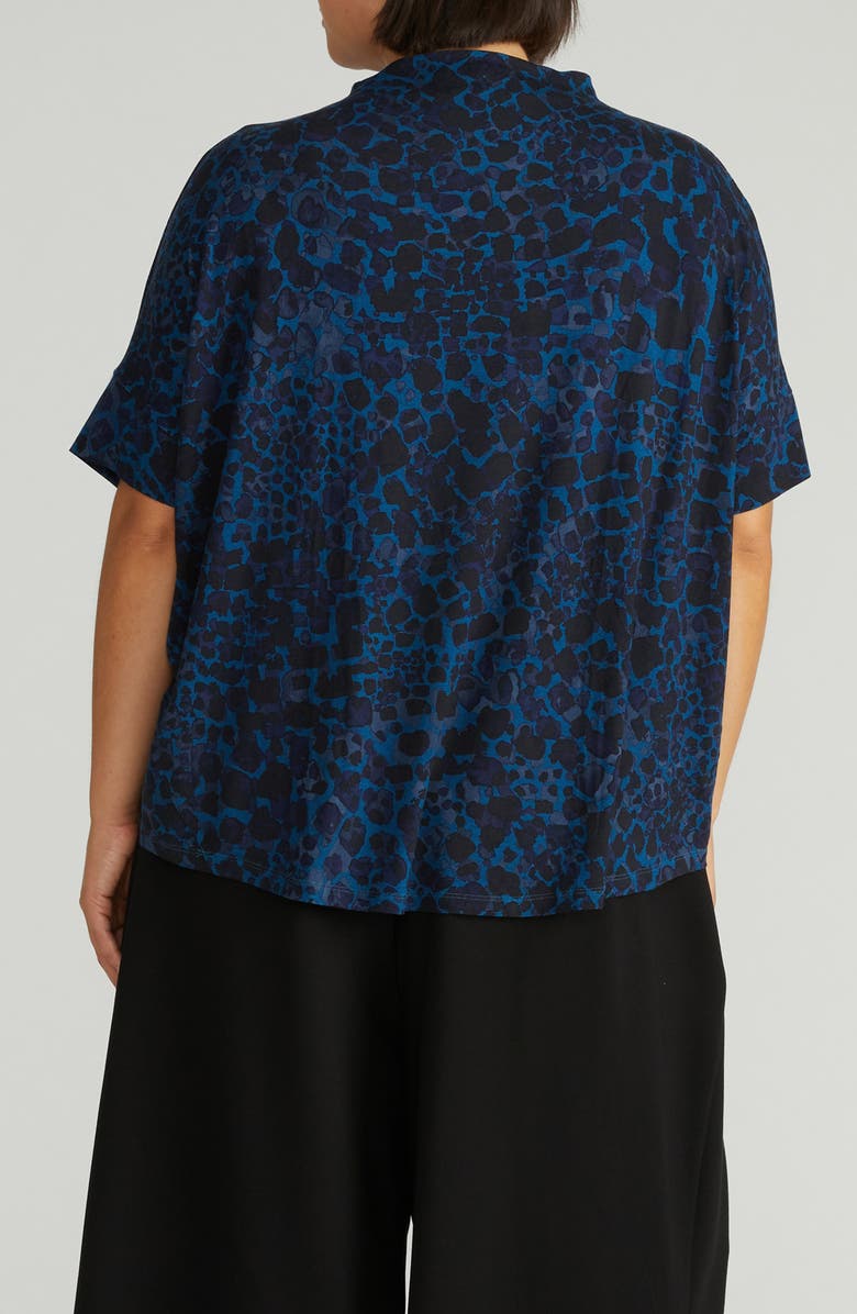 Universal Standard Petra Short Sleeve Top, Alternate, color, New Animal Print