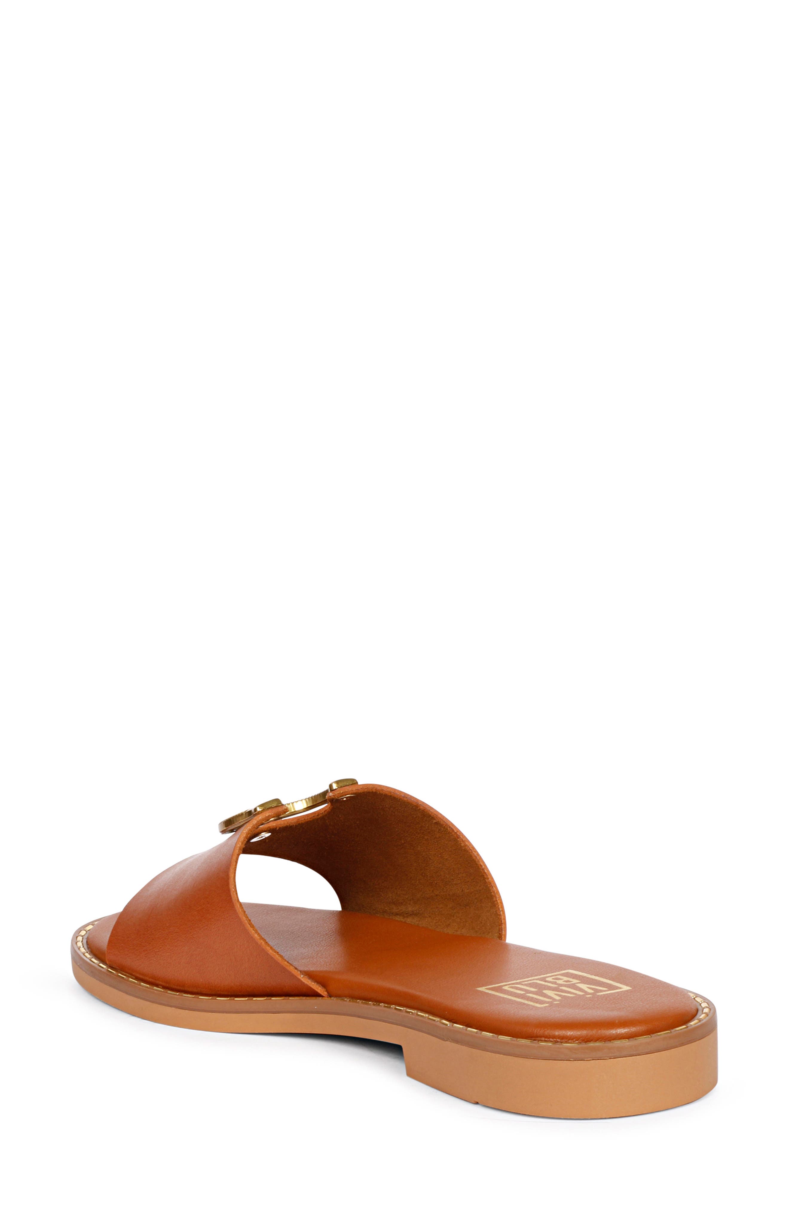 VIVI BLU Amber Slide Sandal, Alternate, color, Cognac